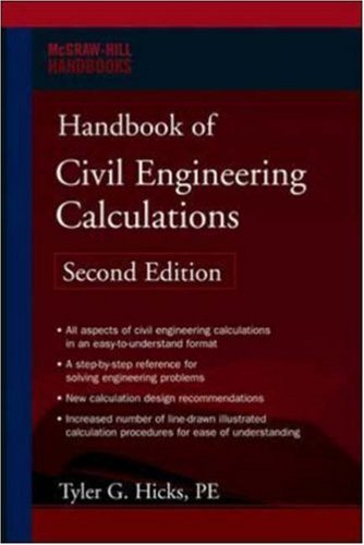Обложка книги Handbook of civil engineering calculations