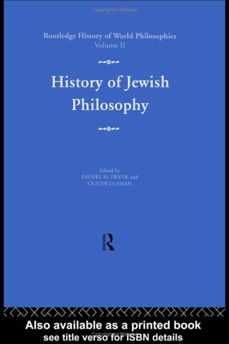 Обложка книги History of Jewish Philosophy