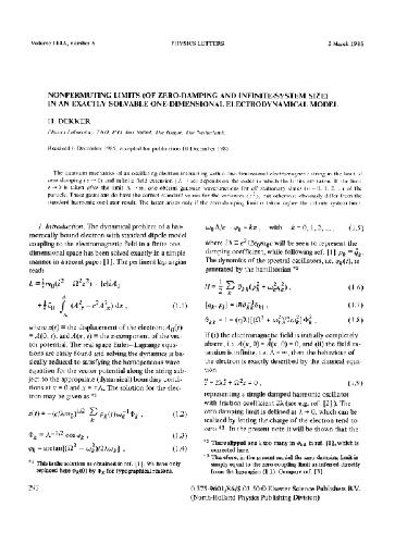Обложка книги Nonpermuting limits (of zero damping and infinite system size) in exactly solvable electrodynamical model