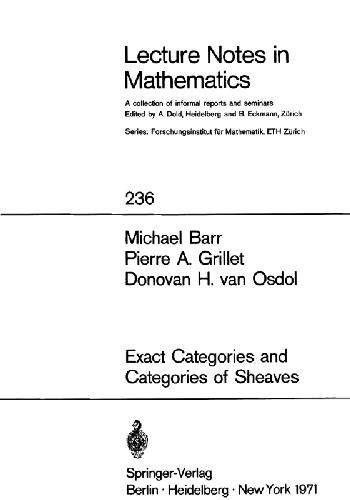 Обложка книги Exact categories and categories of sheaves