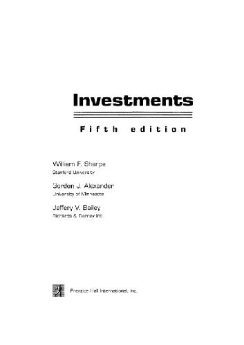 Обложка книги Инвестиции