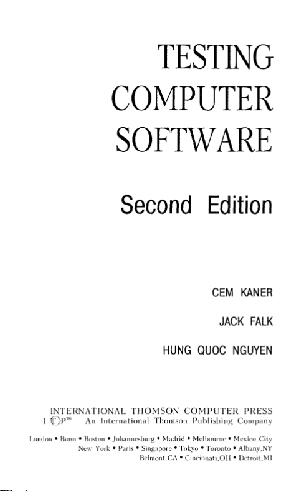 Обложка книги Тестирование программного обеспечения