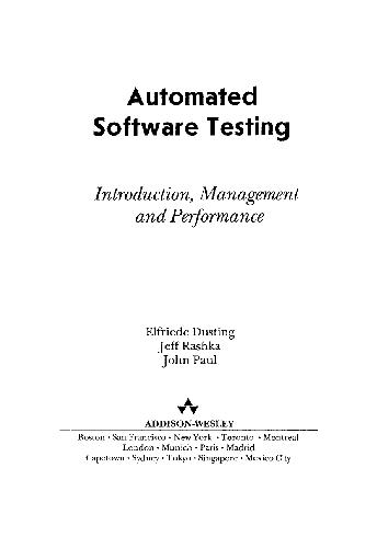 Обложка книги Автоматизированное тестирование программного обеспечения