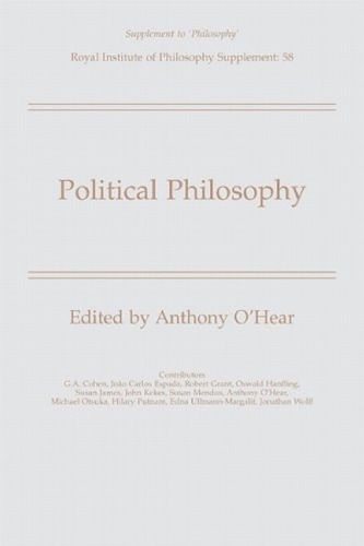 Обложка книги Political philosophy