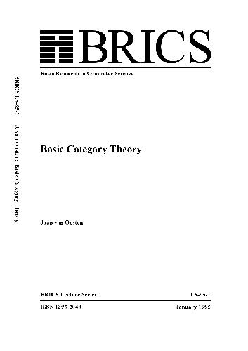 Обложка книги Basic category theory