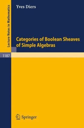 Обложка книги Categories of Boolean Sheaves of Simple Algebras