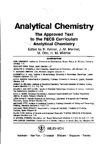 Обложка книги Аналитическая химия. проблемы и подходы