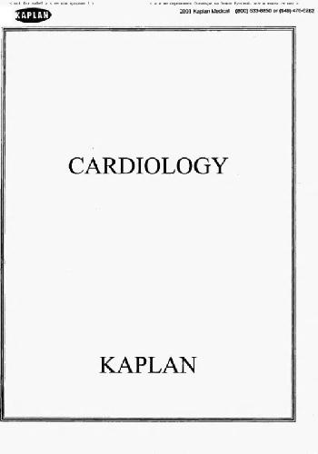 Обложка книги Kaplan USMLE Step 2: Cardiology, 2001
