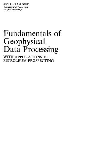 Обложка книги Fundamentals of geophysical data processing (Blackwell Scientific Publications, 19