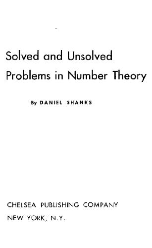 Обложка книги Solved and unsolved problems in number theory