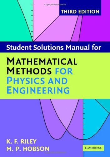 Обложка книги Student solutions manual for Mathematical methods for physics and engineering