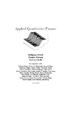 Обложка книги Applied quantitative finance