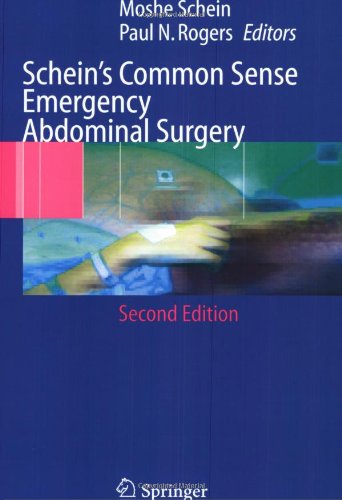 Обложка книги Schein’s Common Sense Emergency Abdominal Surgery