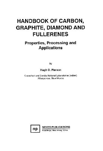 Обложка книги Handbook of Carbon, Graphite, Diamond, and Fullerenes: Properties, Processing, and Applications