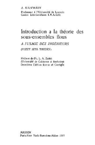 Обложка книги Введение в теорию нечетких множеств