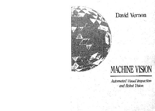 Обложка книги Machine Vision
