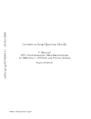 Обложка книги Lectures on Loop Quantum Gravity