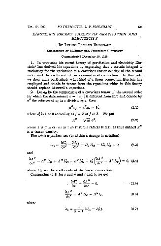 Обложка книги Einsteins Recent Theory of Gravitation and Electricity