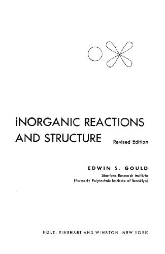 Обложка книги Inorganic reactions and structure