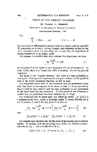 Обложка книги Proof of the Ergodic Theorem