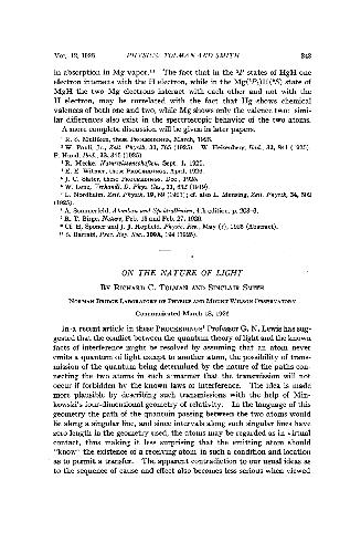Обложка книги On the Nature of Light