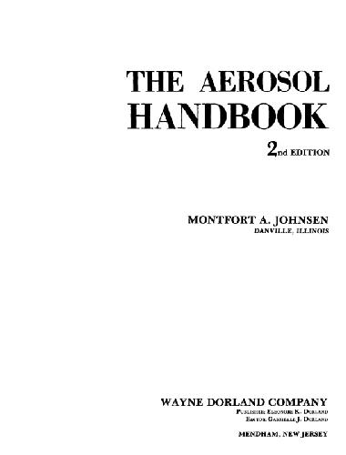 Обложка книги The Aerosol Handbook