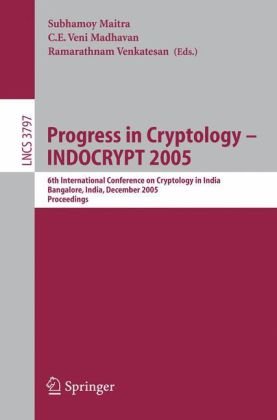 Обложка книги Progress in Cryptology - INDOCRYPT 2005, 6 conf