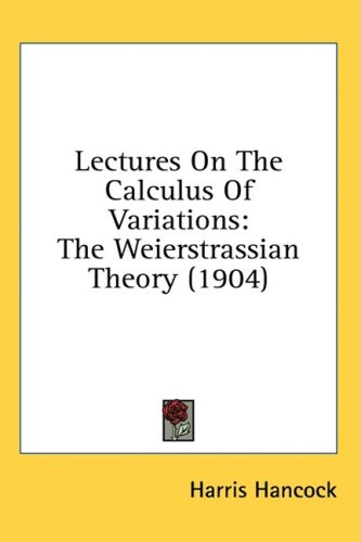 Обложка книги Lectures on the calculus of variations