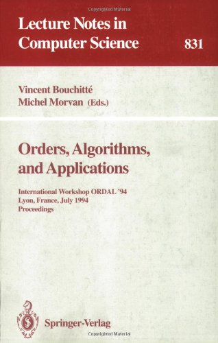 Обложка книги Orders, Algorithms, and Applications, International Workshop ORDAL '94