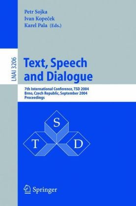 Обложка книги Text, Speech and Dialogue, 7 conf., TSD 2004
