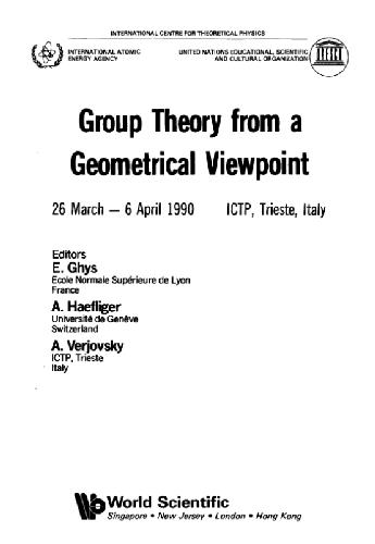 Обложка книги Group theory from a geometrical viewpoint