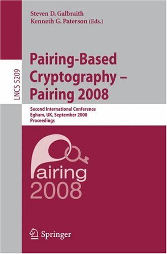 Обложка книги Pairing-Based Cryptography - Pairing 2008