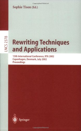 Обложка книги Rewriting Techniques and Applications, 13 conf., RTA 2002