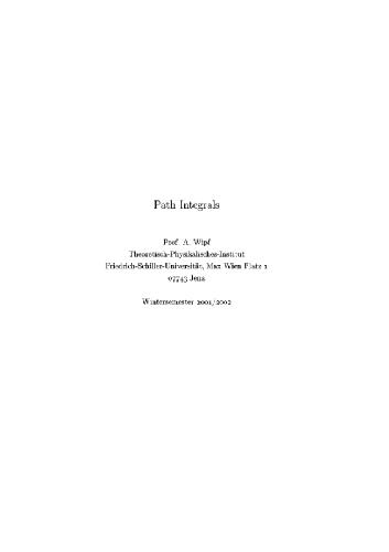Обложка книги Path integrals