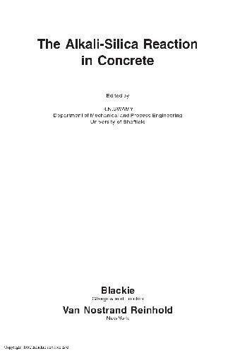 Обложка книги Alkali-Silica Reaction in Concrete
