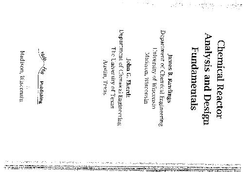 Обложка книги Chemical Reactor Analysis and Design Fundamentals - Rawlings