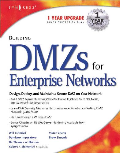 Обложка книги syngress - building dmzs for enterprise networks