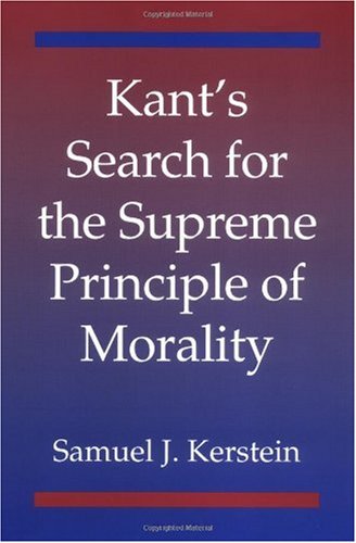 Обложка книги Kant’s Search for the Supreme Principle of Morality
