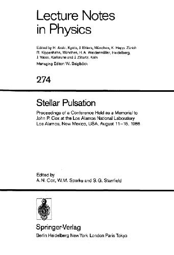 Обложка книги Stellar Pulsation