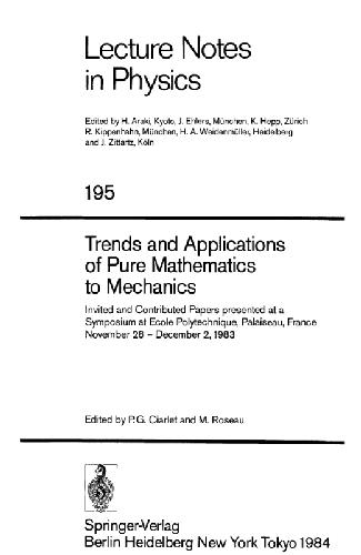 Обложка книги Trends and Applications of Pure Mathematics to Mechanics