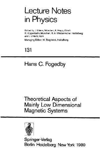 Обложка книги Theoretical Aspects of Mainly Low Dimensional Magnetic Systems