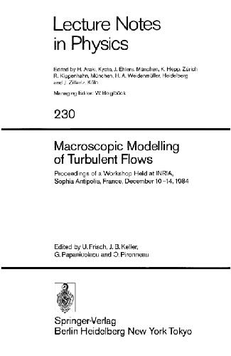 Обложка книги Macroscopic Modelling of Turbulent Flows