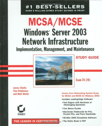 Обложка книги MCSA-MCSE: Windows Server 2003 network infrastructure implementation, management and maintenance study guide