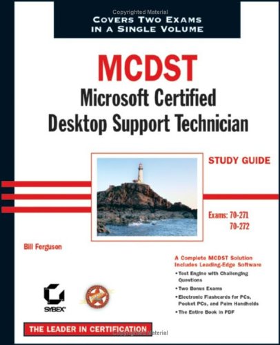 Обложка книги MCDST: Microsoft certified desktop support technician, study guide: exams 70-271 and 70-272
