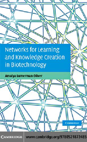 Обложка книги Networks For.Learning And.Knowledge Creation In Biotechnology