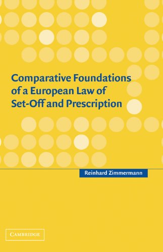 Обложка книги Comparative Foundations of a European Law of Set-Off and Prescription