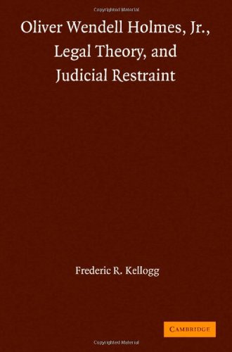Обложка книги Holmes legal theory judical restraint