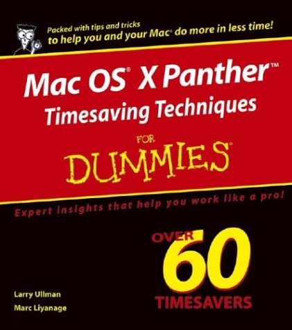 Обложка книги Mac OS X Panther Timesaving Techniques for Dummies