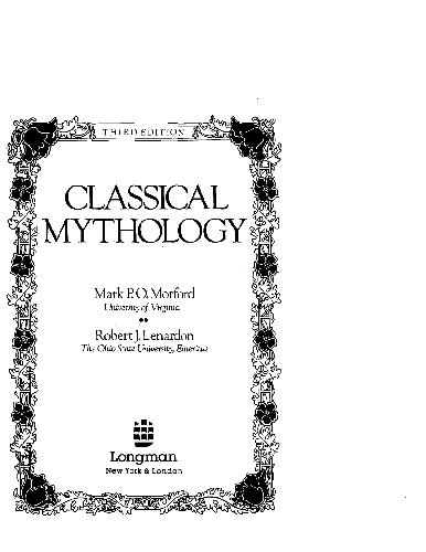 Обложка книги Classical Mythology