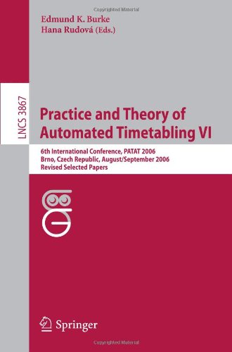 Обложка книги Practice and Theory of Automated Timetabling 6 conf., PATAT 2006